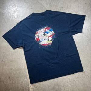 Y2K T&C Surf Designs Hawaii Navy Yin Yang T-Shirt Surf Large